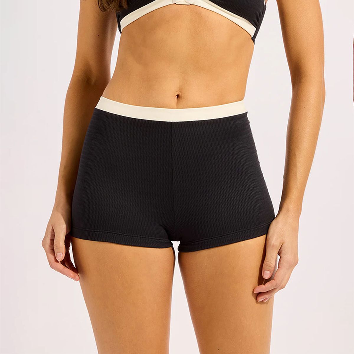 Seafolly Bandwave Boyleg Pant Black