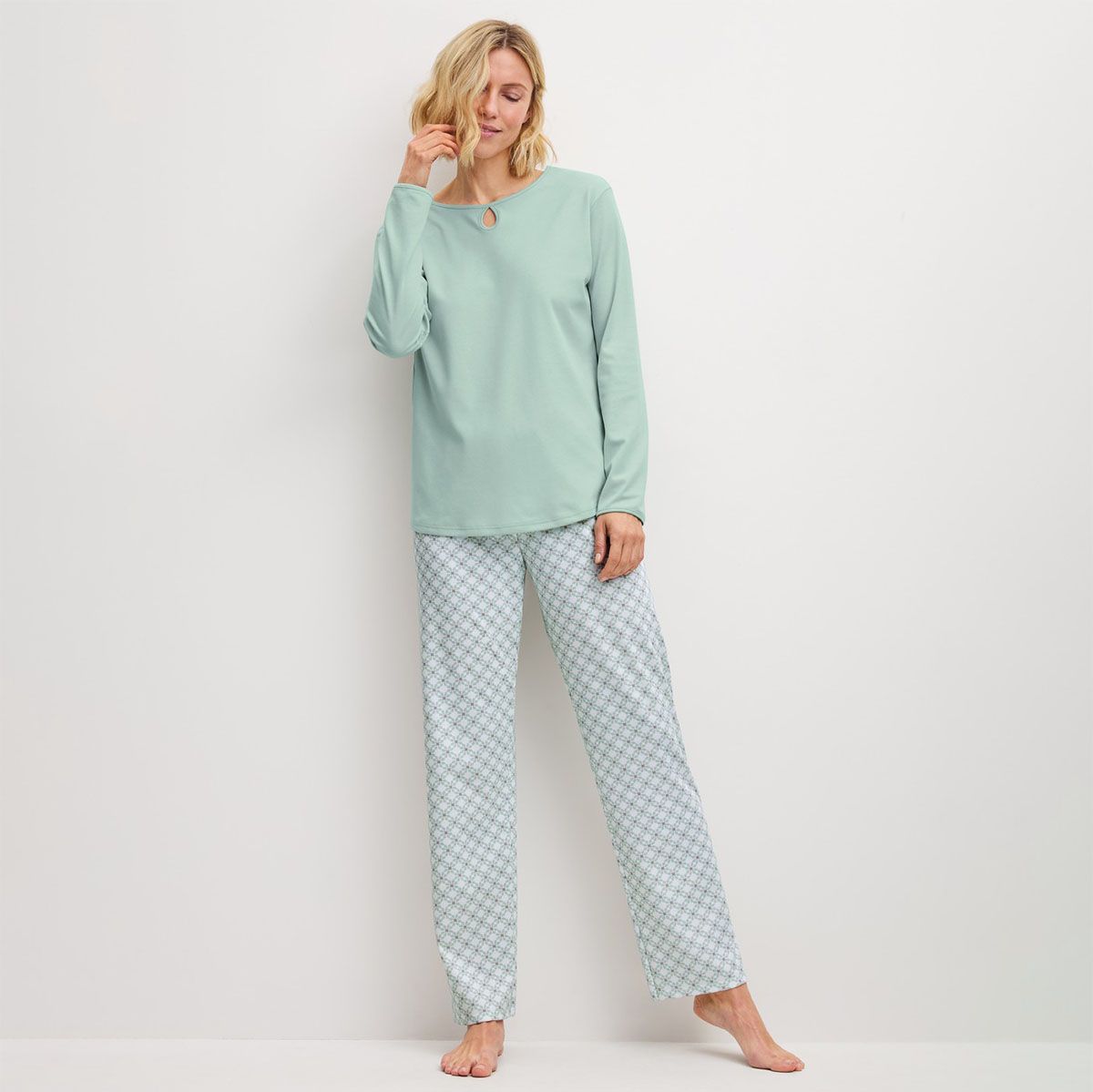 Calida Sweet Dreams Pyjamas - Light Aqua
