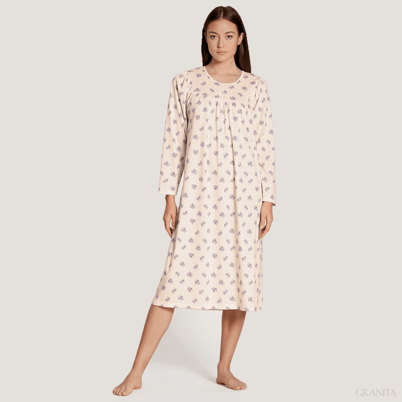Calida Nattkjole Soft Cotton Lang Arm