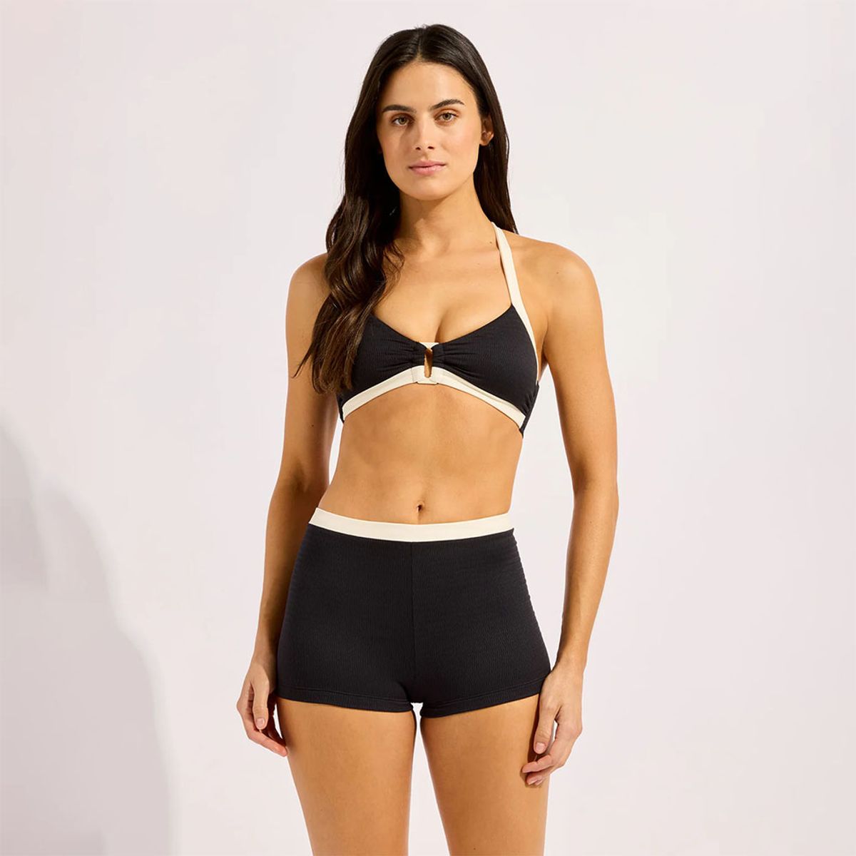 Seafolly Bandwave Boyleg Pant Black