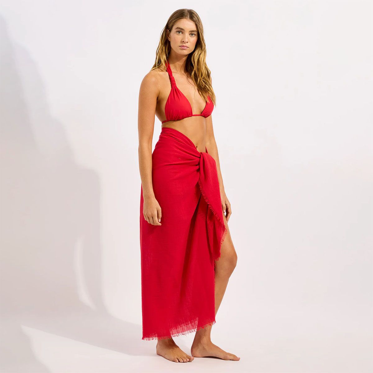 Seafolly Beach Essential Textured Cotton Sarong