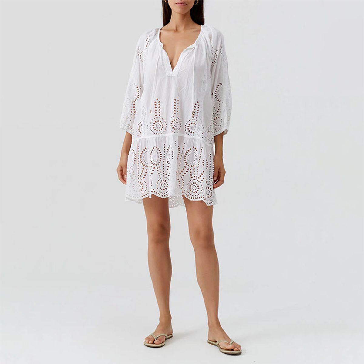 Melissa Odabash Ashley White Kaftan