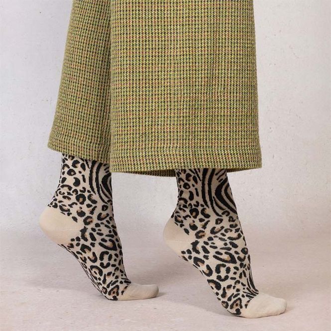 Hovedbilde Bleuforet Leopard Wool Socks